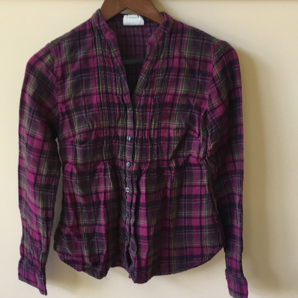 Like-new Converse cotton plaid shirt